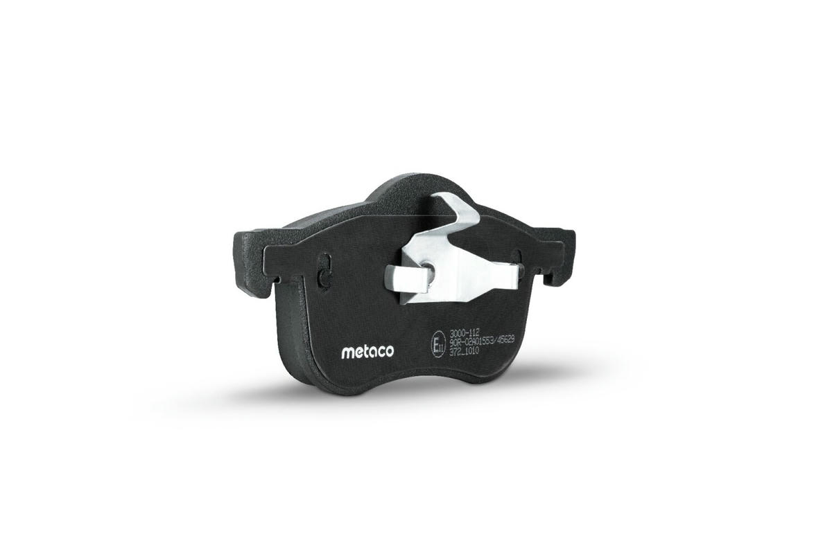 Колодки тормозные передние к-кт metaco 3000-112 preview 2
