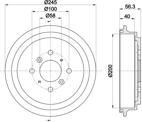 Барабан тормозной TRIALLI TF 211307 preview 3