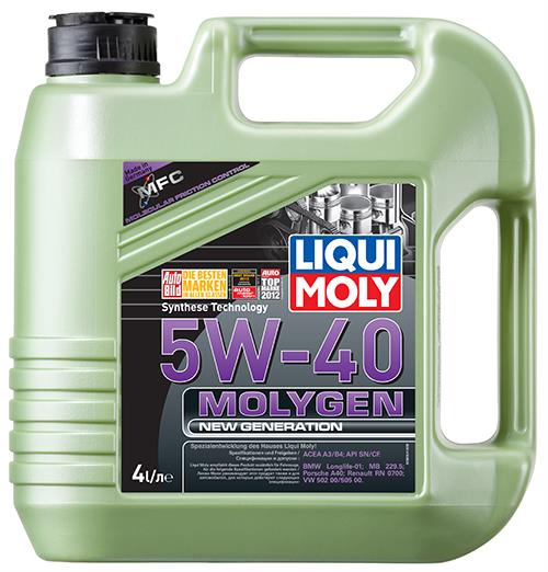 Масло моторное LIQUI MOLY Molygen New Generation HC 5w40 синт. 4л preview 2 Масло моторное LIQUI MOLY Molygen New Generation HC 5w40 синт. 4л preview 2