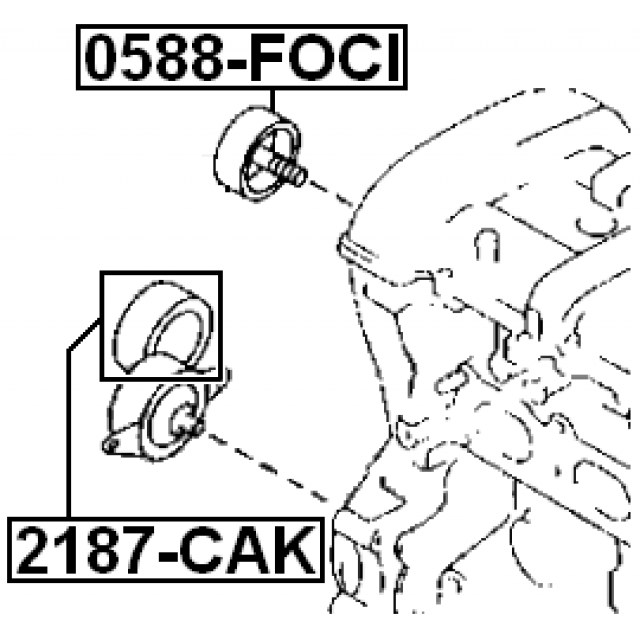 Ролик-натяжитель FEBEST 2187-CAK preview 2