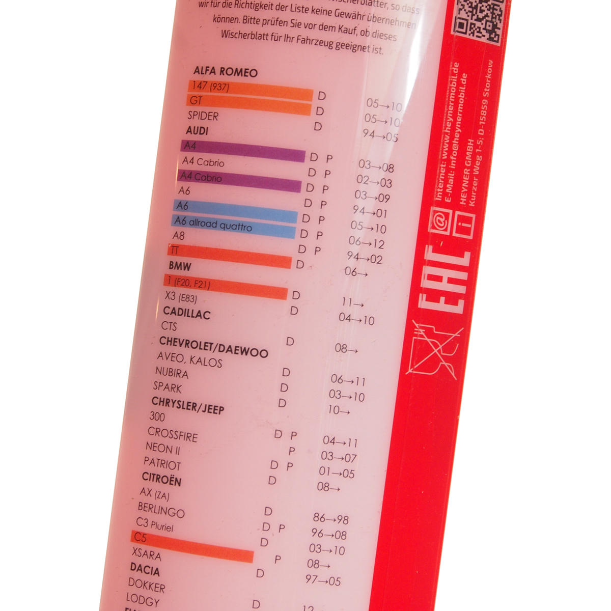 Щетка стеклоочистителя AL-282 "SUPER FLAT PREMIUM" 560мм (22") HEYNER/1/50 preview 4