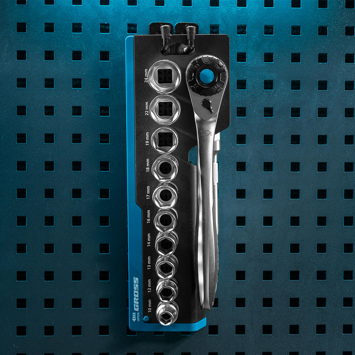 Набор торцевых головок ,трещетка 120 зубьев 12 предметов 1/2 // Gross preview 12