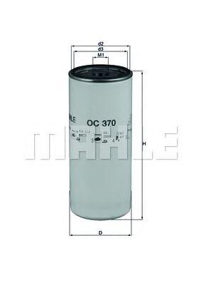Фильтр масляный MAHLE OC 370 preview 1