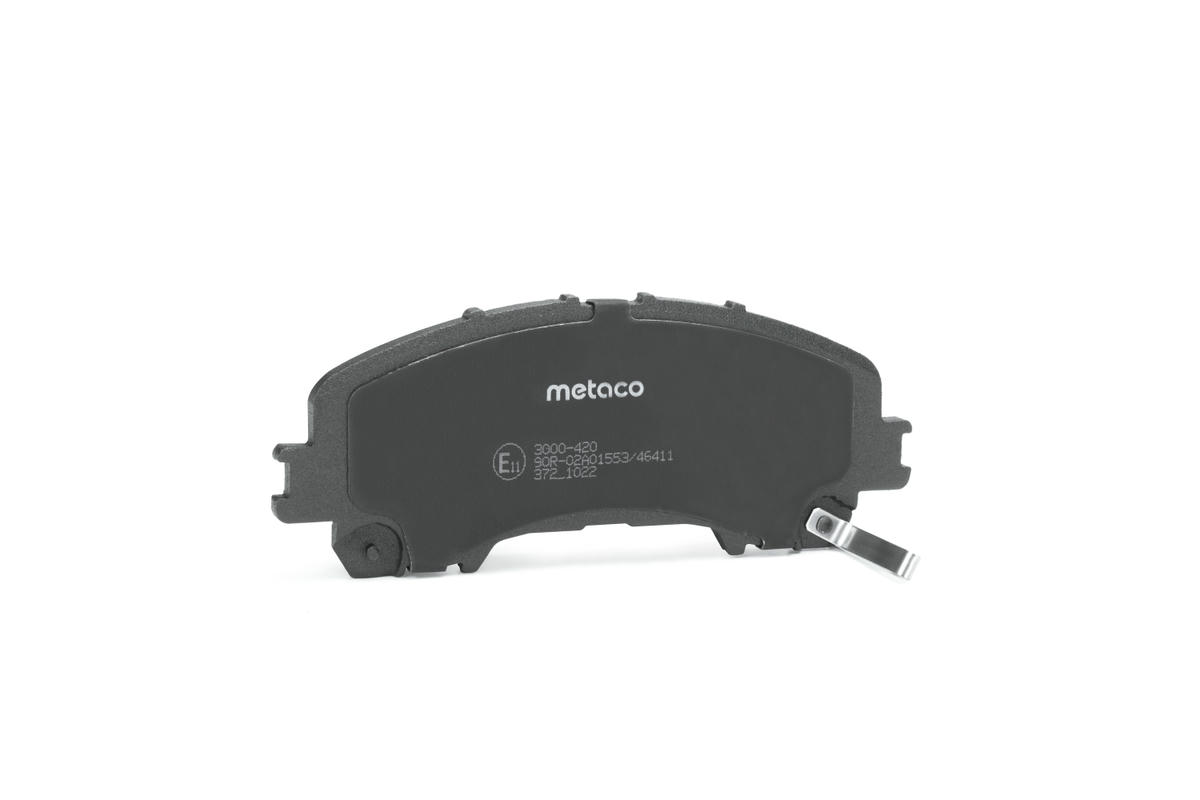Колодки тормозные передние к-кт metaco 3000-420 preview 2