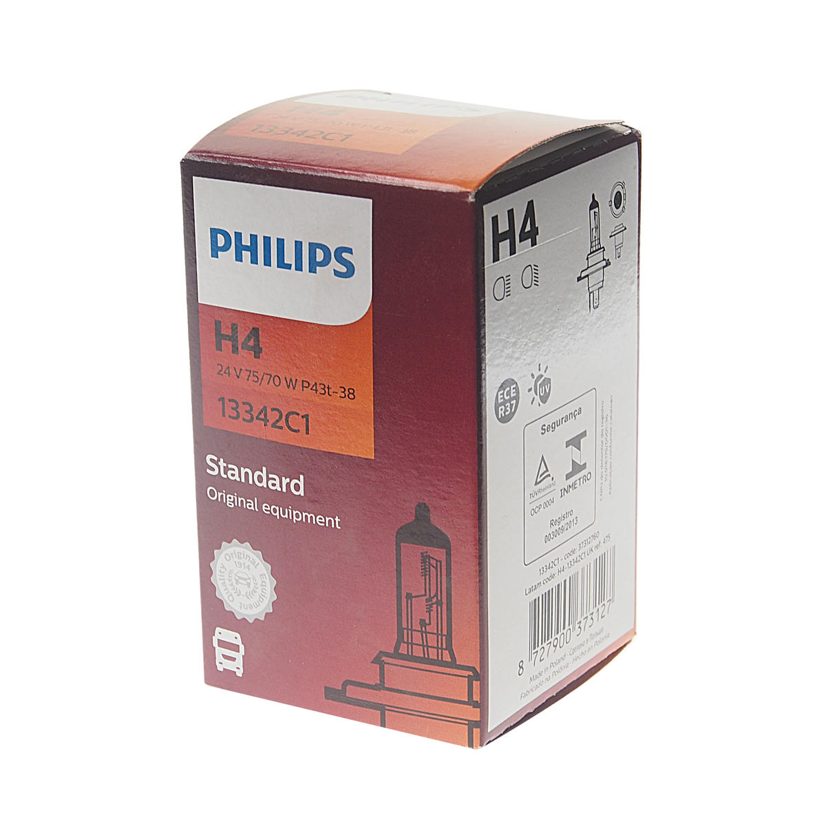 Лампа 24V H4 75/70W PHILIPS MasterDuty 1 шт. картон 13342C1 preview 1