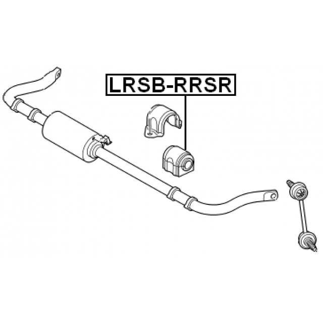 LRSB-RRSR_втулка стабилизатора заднего! d23 Land Rover Range Rover Sport all 05-13 preview 2