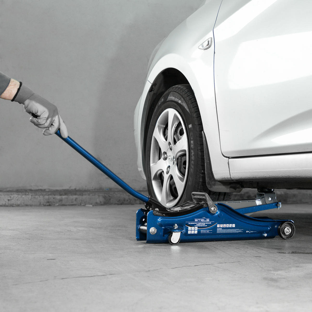 Домкрат подкатной гидравлический 2т 80-380мм LOW PROFILE STELS preview 9