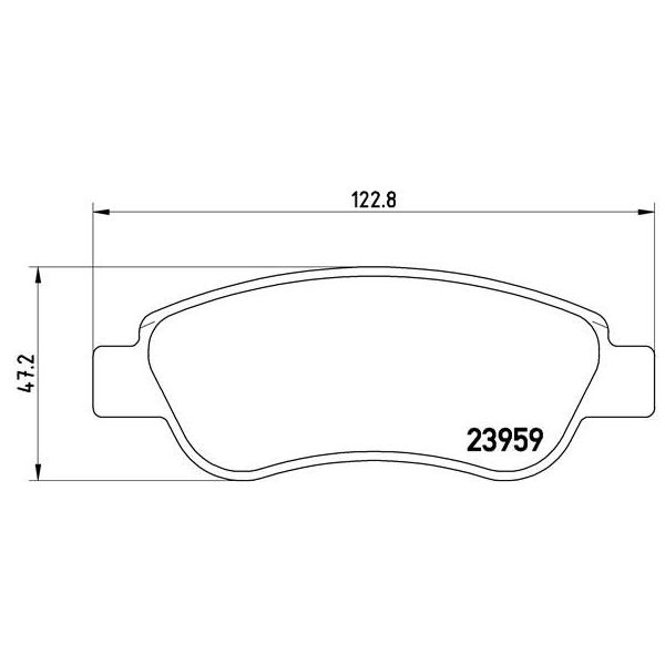 Колодки тормозные передние к-кт TRIALLI PF 4316 preview 2