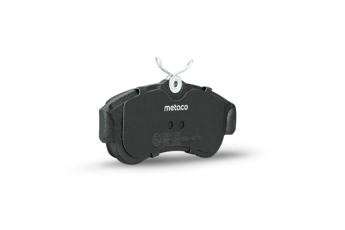 Колодки тормозные передние к-кт metaco 3000-106 preview 2