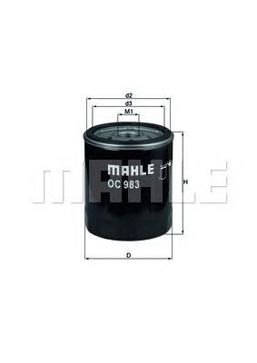 Фильтр масляный KNECHT OC 983 preview 1