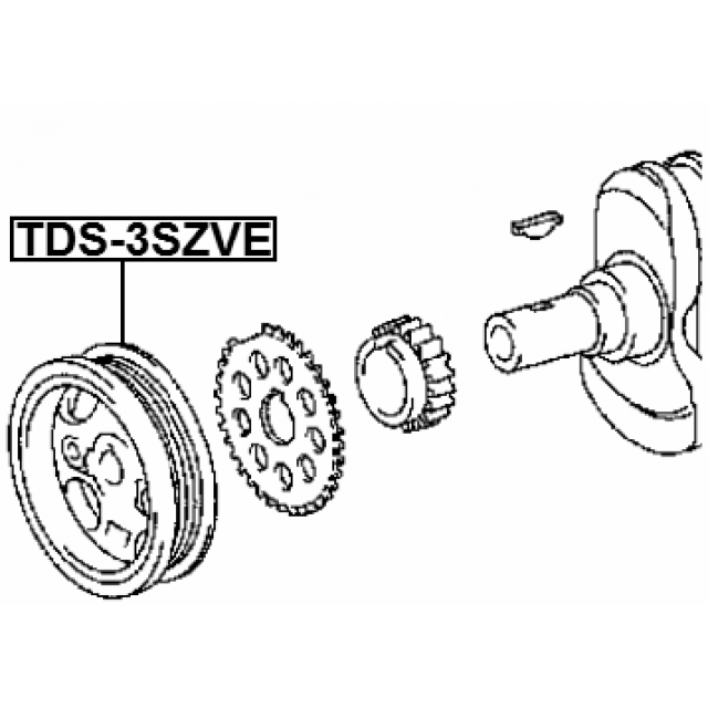 Шкив коленвала 3szve preview 2 Шкив коленвала 3szve preview 2