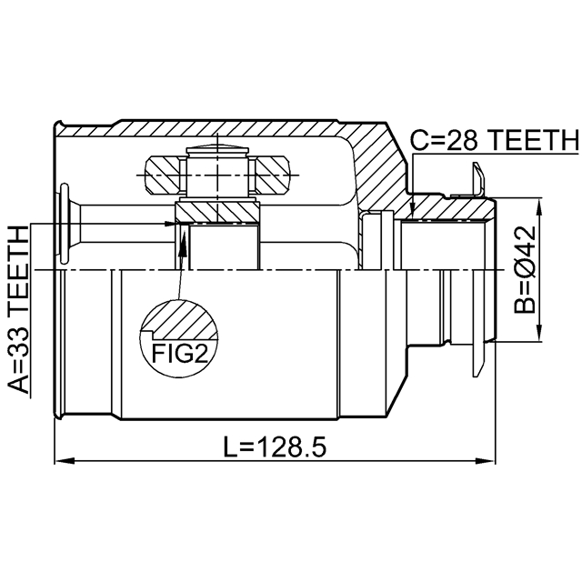 2211-XM12RH_ШРУС внутренни правый к-кт! Kia Sorento 12-14 preview 2