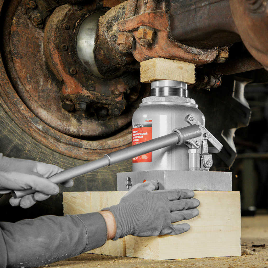 Домкрат бутылочный 50т гидравлический 236–356мм MATRIX preview 12