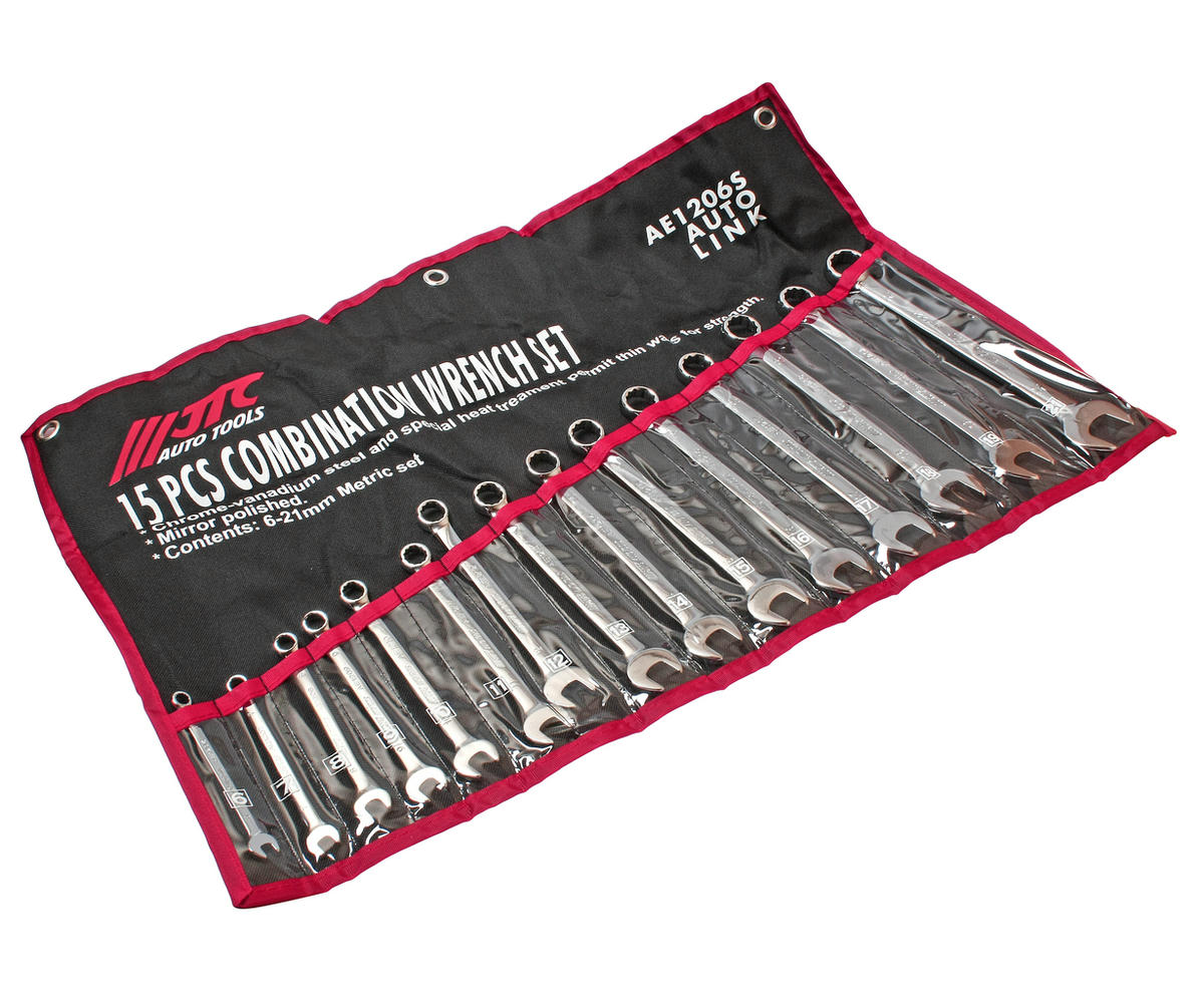 Набор ключей комбинированных 6-21мм (в планшете) 15 предметов JTC preview 1