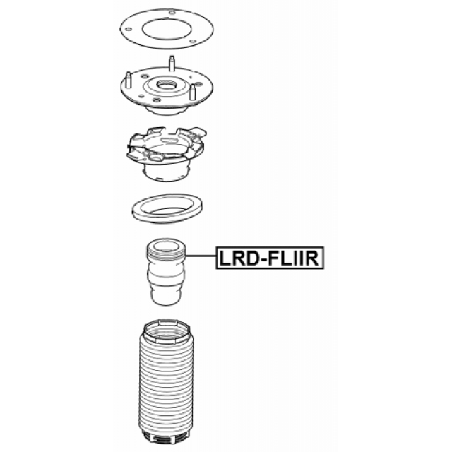 Отбойник переднего амортизатора L=R LAND ROVER Freelander II 07-> FEBEST LRD-FLIIR preview 2