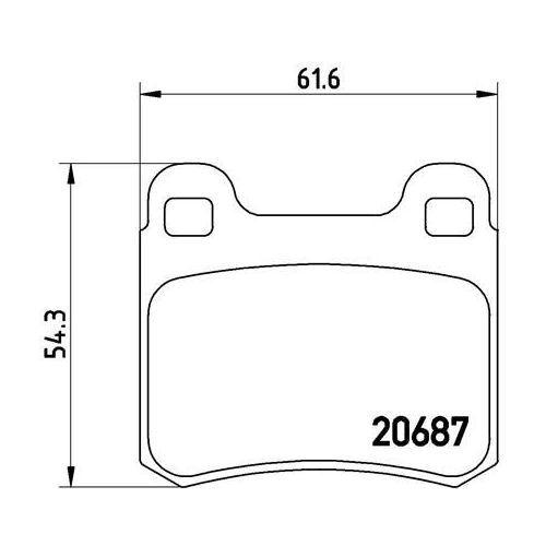 Колодки тормозные задние дисковые к-кт TRIALLI PF 4055 preview 2