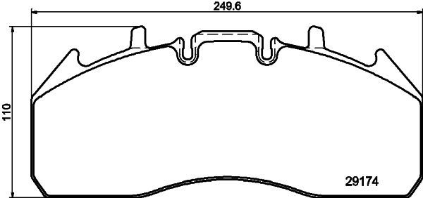 Колодки тормозные передние к-кт TRIALLI PFT 29174 preview 5