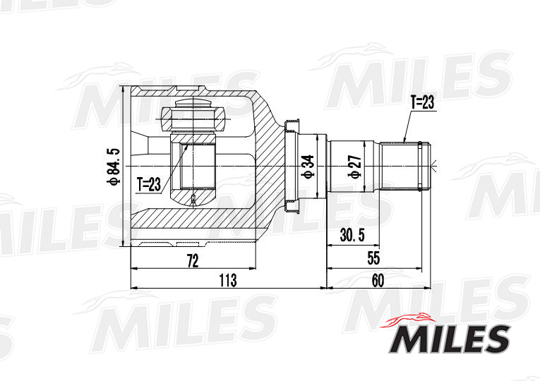ШРУС внутренний MILES GA10029 preview 3