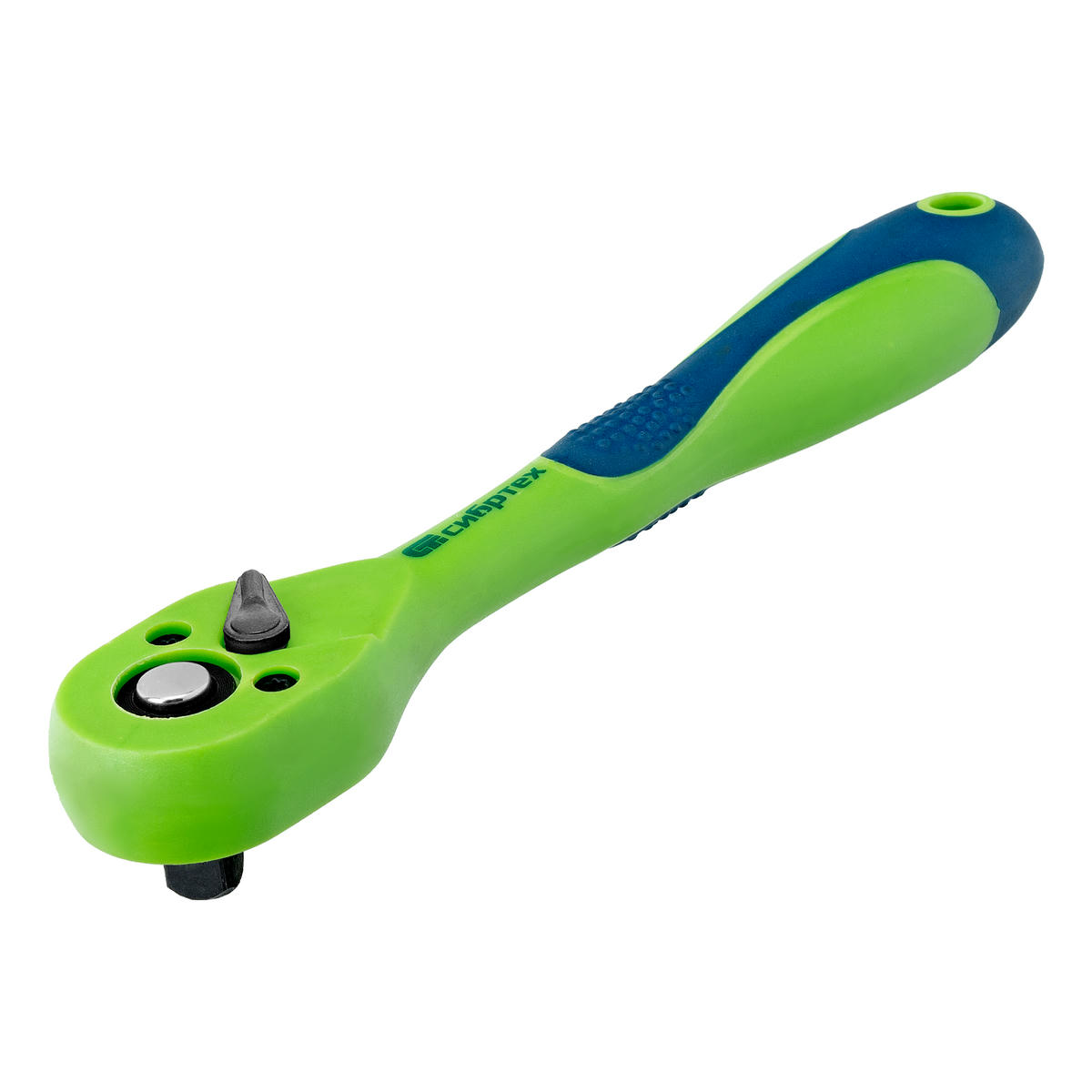 Ключ-трещотка, двухкомпонентная рукоятка, 3/8 Сибртех 14008 preview 1