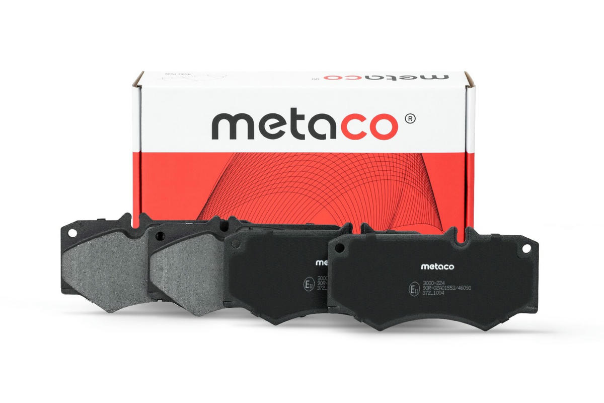 Колодки тормозные передние к-кт metaco 3000-224 preview 1