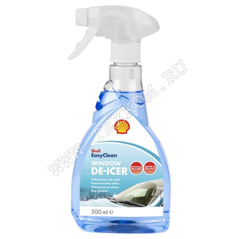 Shell window. Размораживатель стекол Shell, антиобледенитель, 500мл. Easy clean. - Shell Window de-ICER 0,5л. Glass Shell Trust.