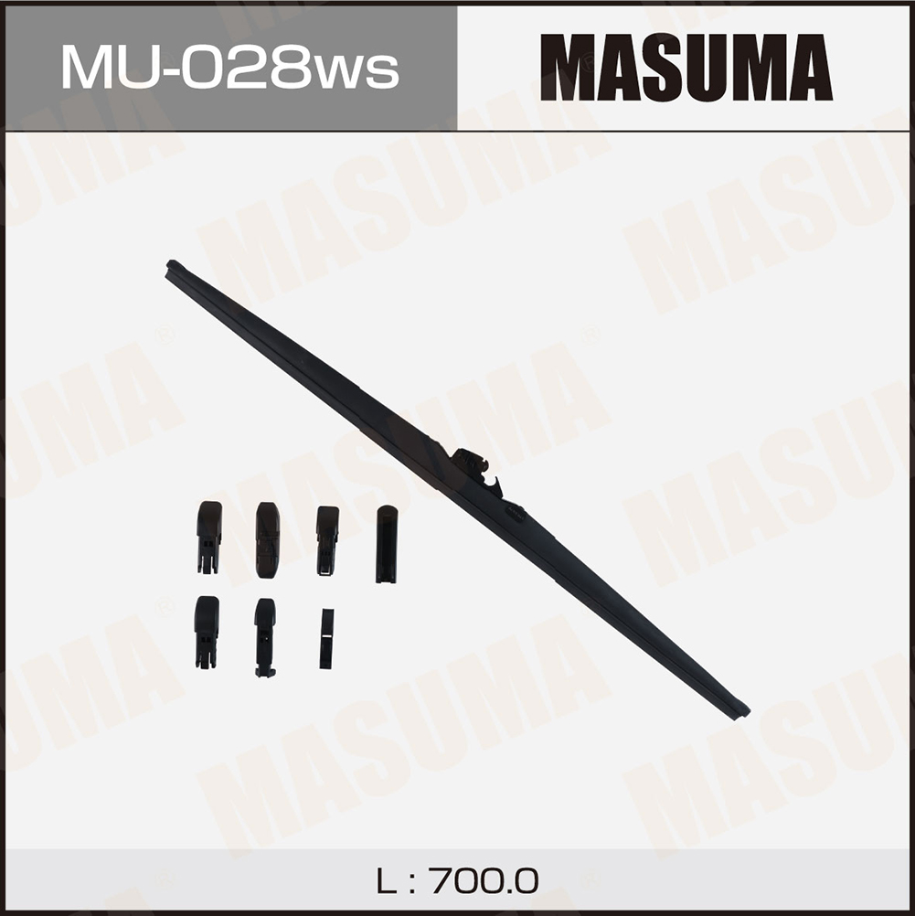Щетка стеклоочистителя зимняя 700 мм каркасная 1 шт MASUMA Snow Blade MU-028ws preview 1