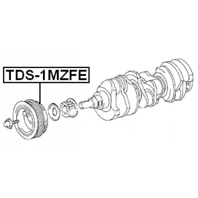 Шкив коленвала FEBEST TDS-1MZFE preview 2