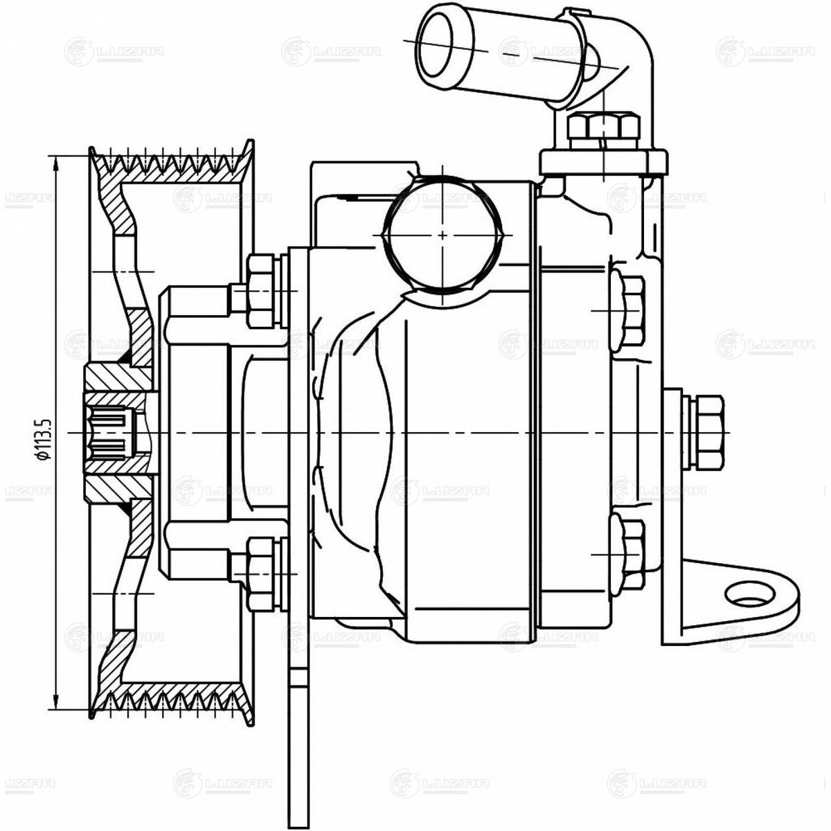 Насос ГУР для а/м Land Rover Discovery III (04-)/Discovery IV (09-) 2.7/3.0D (LPS 1027) preview 4