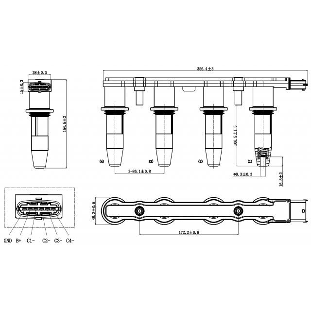 Катушка зажигания FEBEST 18640-001 preview 2