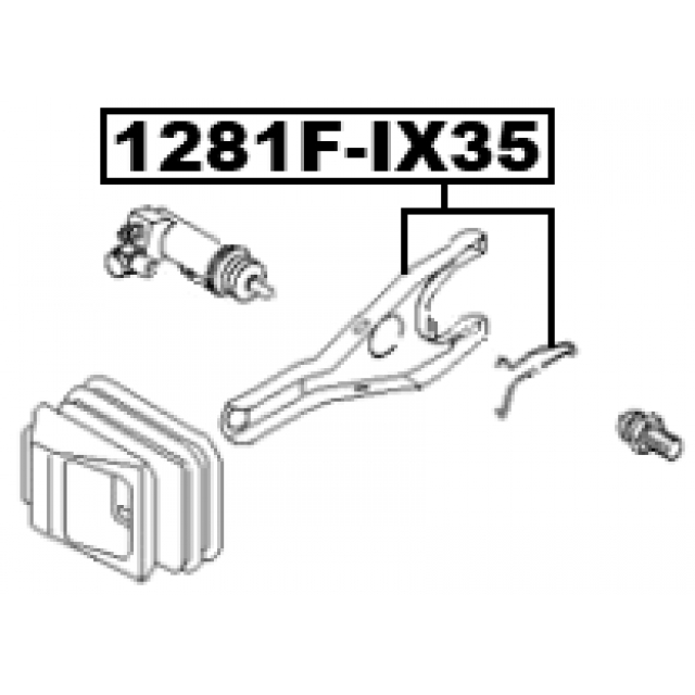 Вилка сцепления HYUNDAI ACCENT 06 2006- FEBEST 1281F-IX35 preview 2