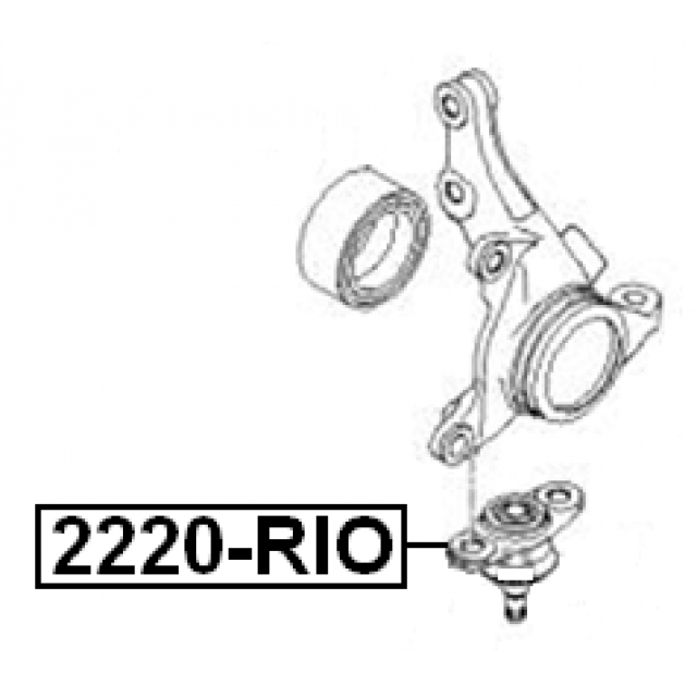 Опора шаровая FEBEST 2220-RIO preview 2