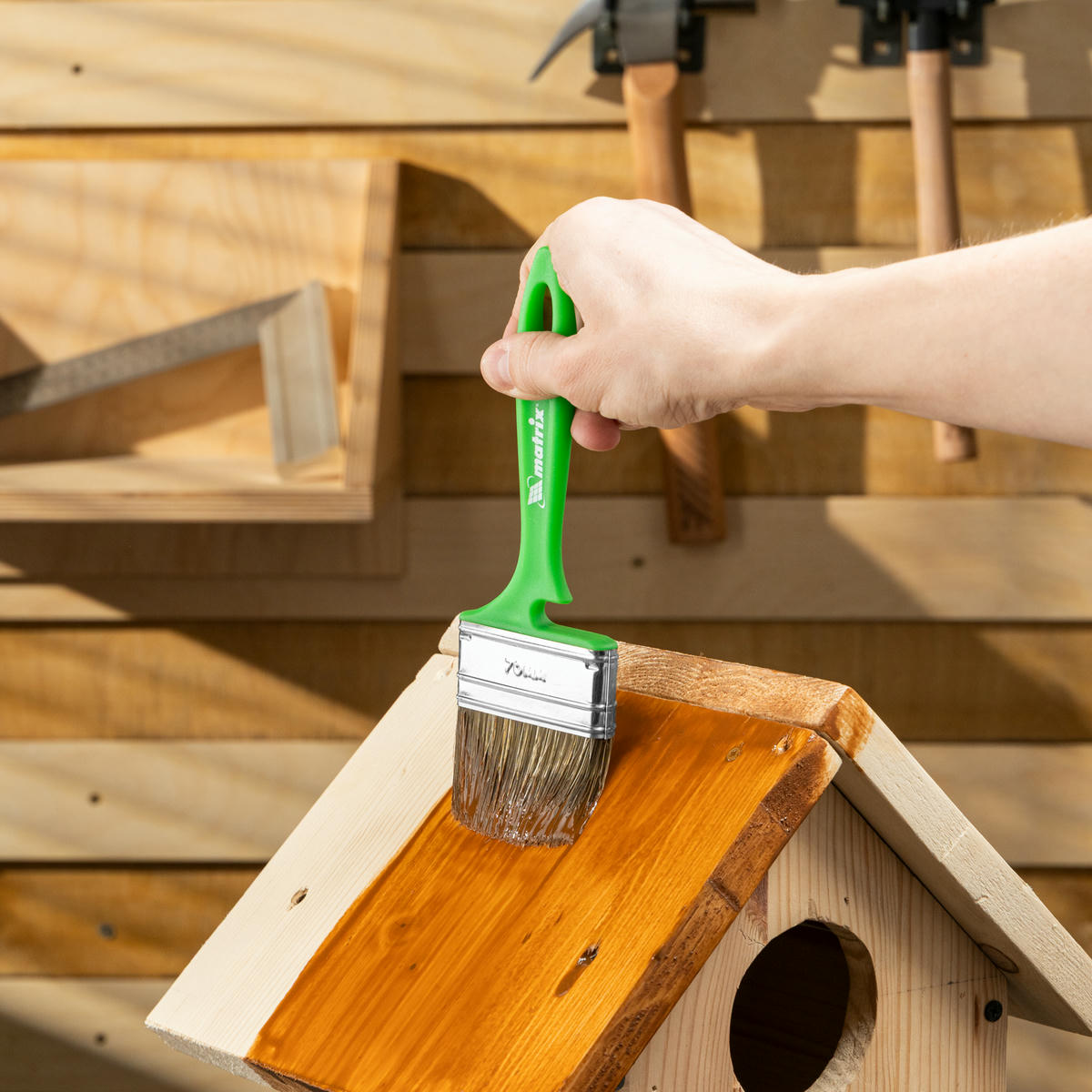 Кисть флейцевая "РАБОТЫ ПО ДЕРЕВУ"  70*12 мм MATRIX preview 6