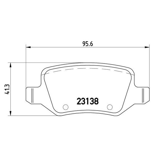 Колодки тормозные задние дисковые к-кт TRIALLI PF 4054 preview 2