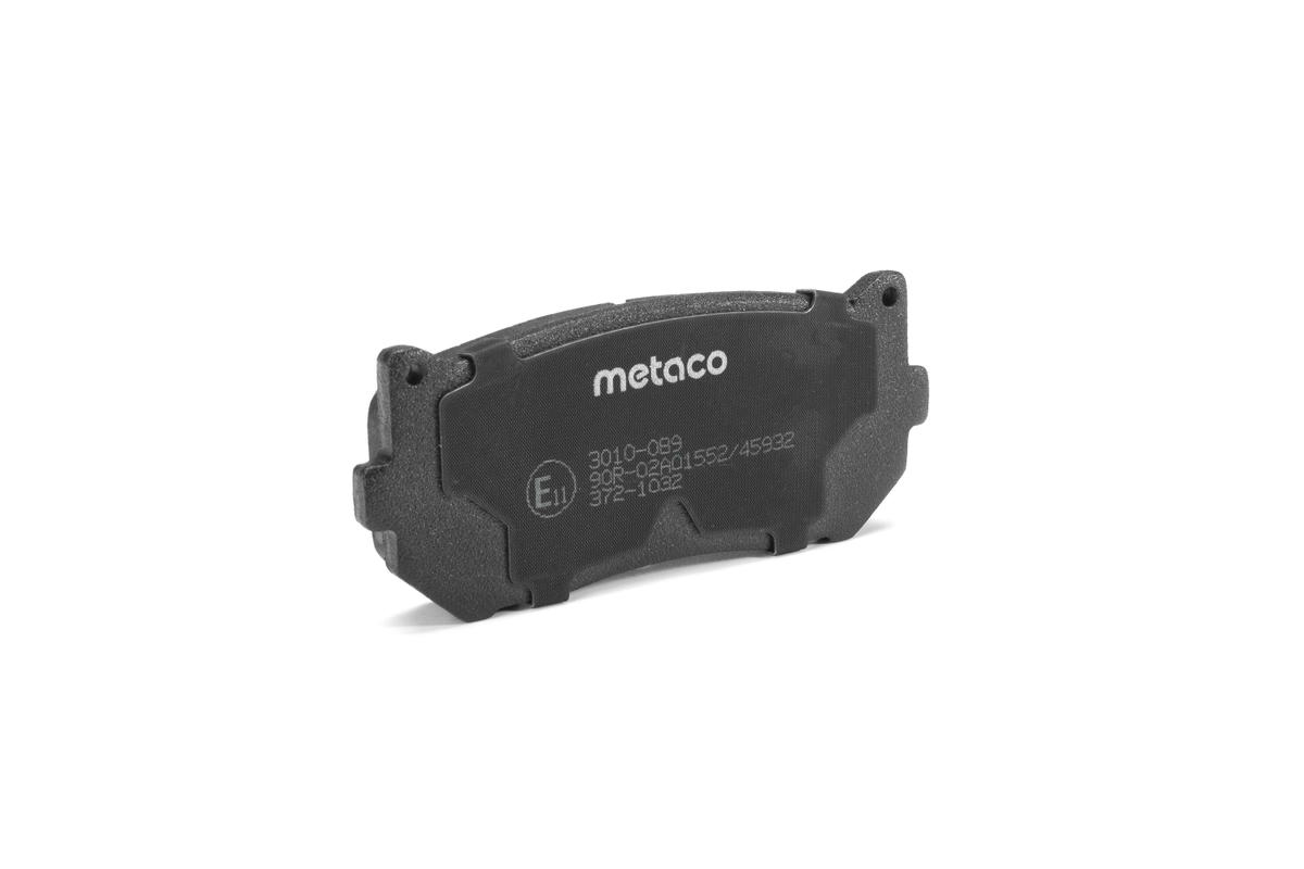Колодки тормозные задние дисковые к-кт metaco 3010-089 preview 3