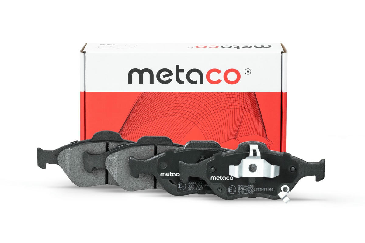 Колодки тормозные передние к-кт metaco 3000-233 preview 1