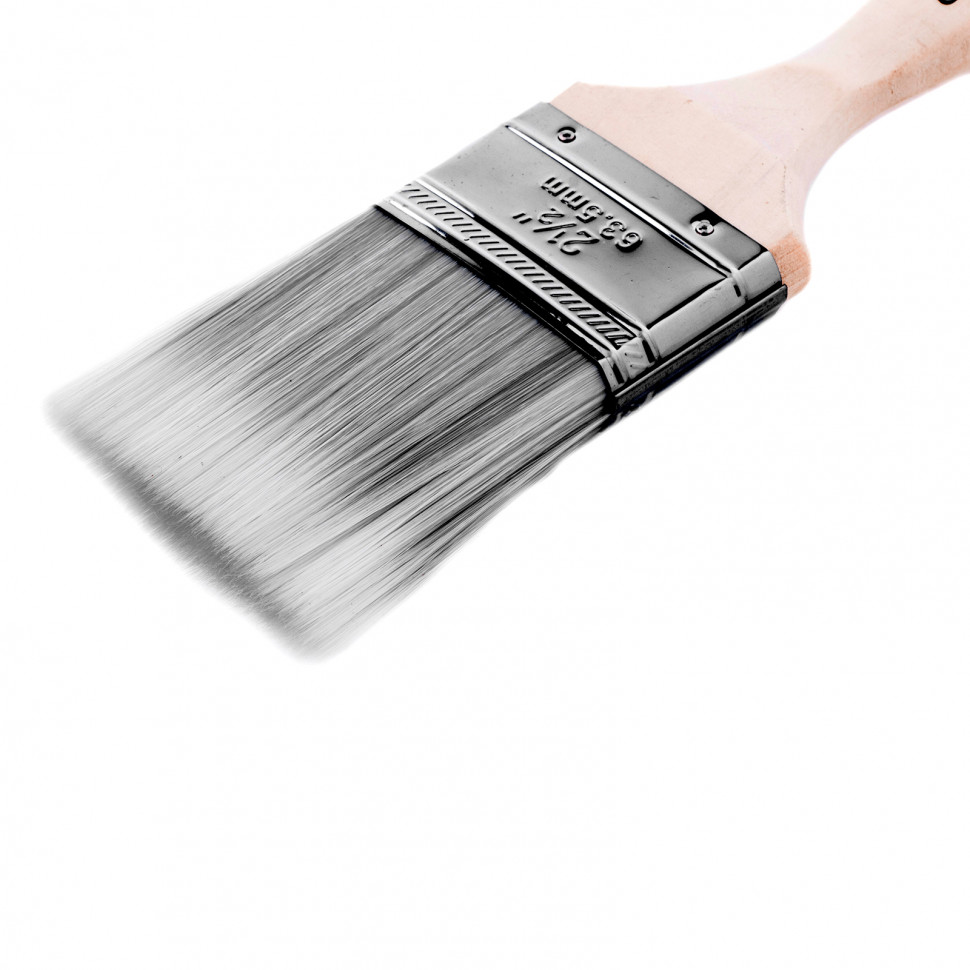 Кисть плоская Platinum 2.5", искусственная щетина, деревянная ручка / MTX preview 2