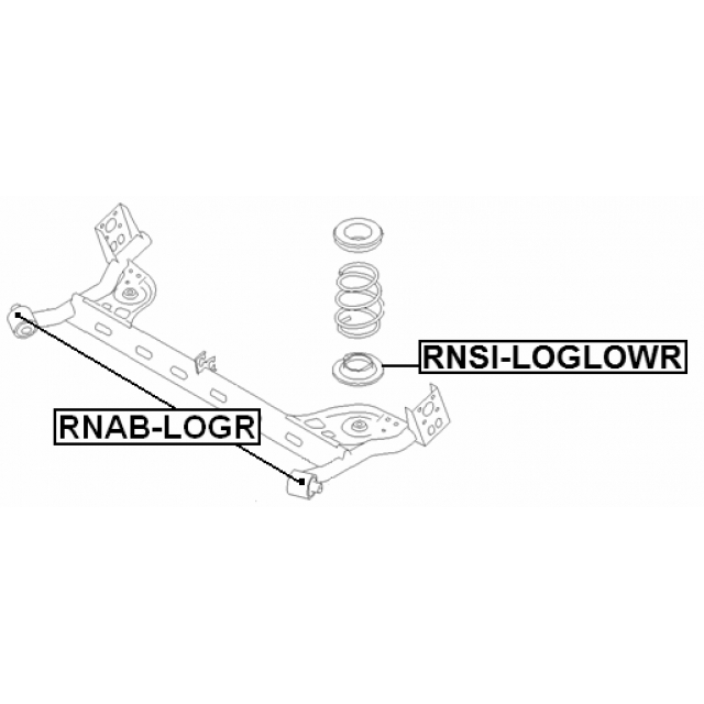 Сайлентблок задней подвески FEBEST RNAB-LOGR preview 2