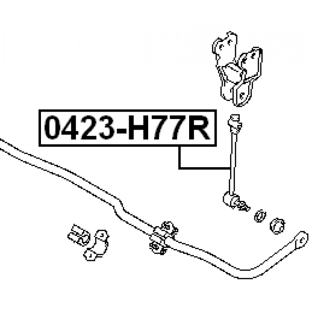 Стойка заднего стабилизатора FEBEST 0423-H77R preview 2