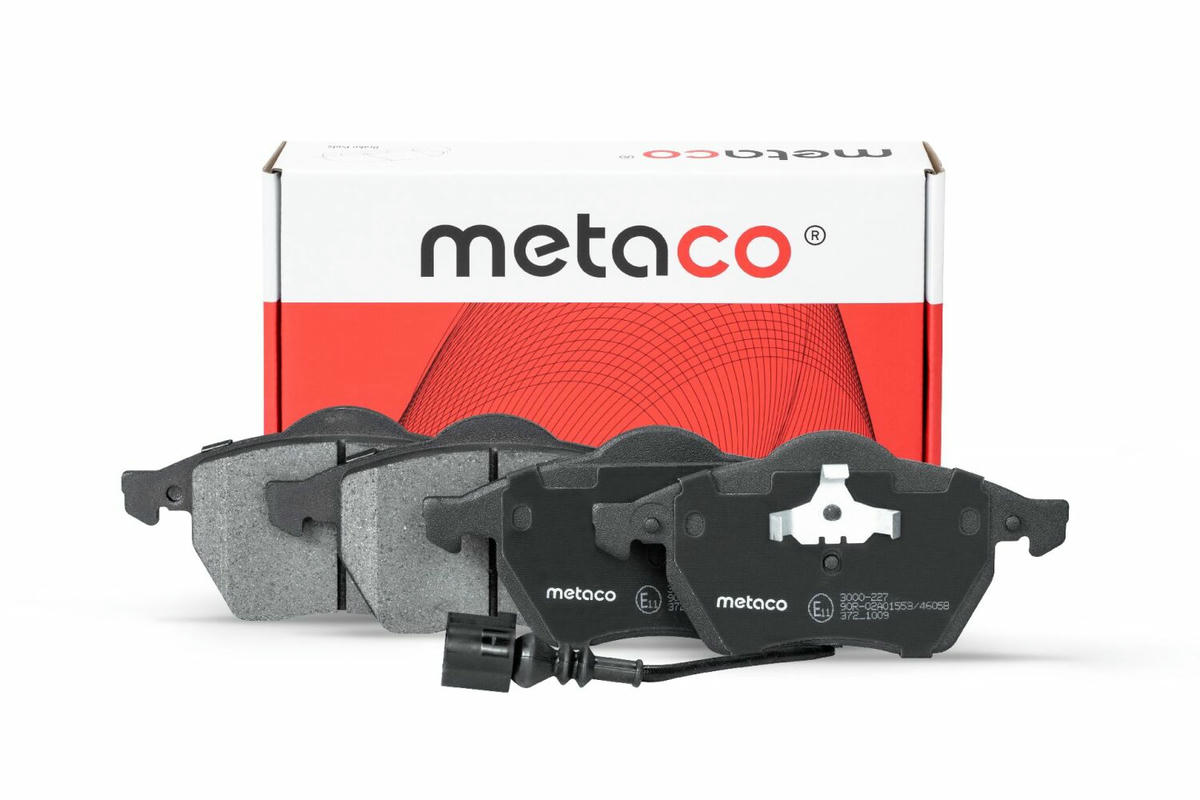 Колодки тормозные передние к-кт metaco 3000-227 preview 1