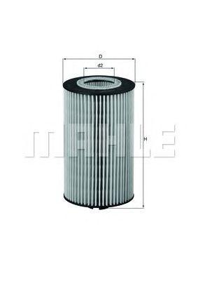 Фильтр масляный MAHLE OX 161 D preview 1