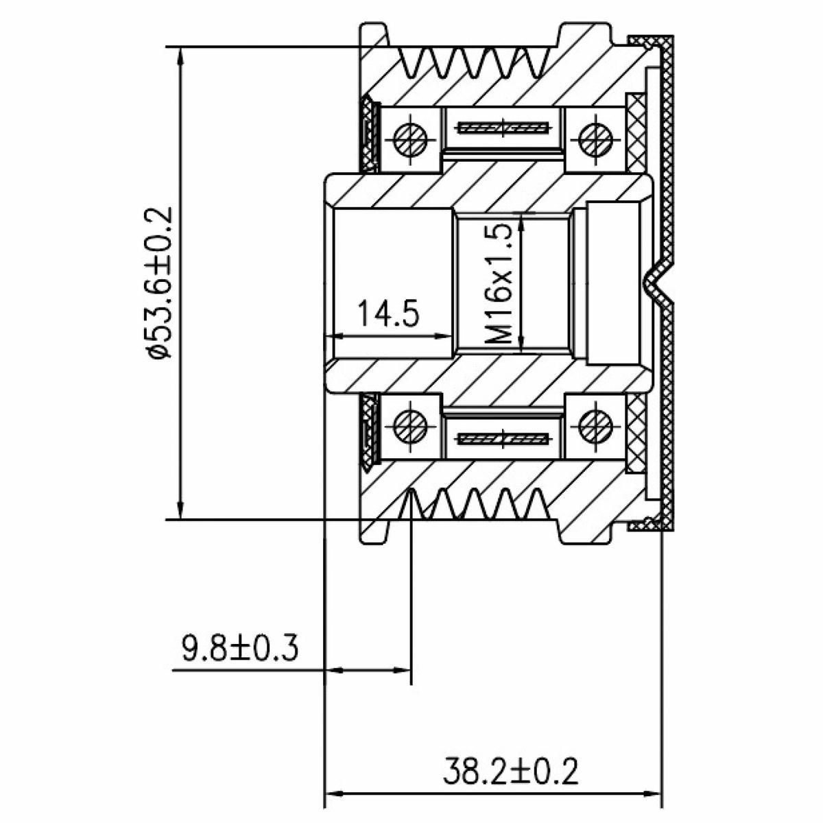 Шкив с обгонной муфтой генер. для а/м Opel Astra J (09-) 1.4T/Corsa D (06-) 1.2i/1.4i STARTVOLT SGP 2108 preview 3