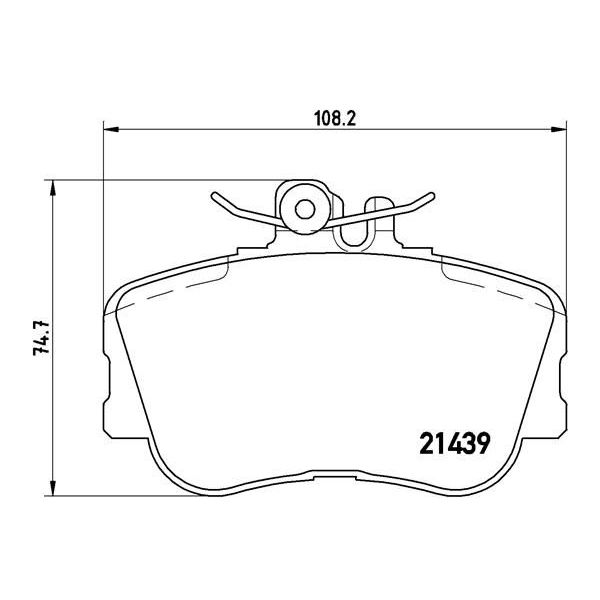 Колодки тормозные передние к-кт TRIALLI PF 4268 preview 2