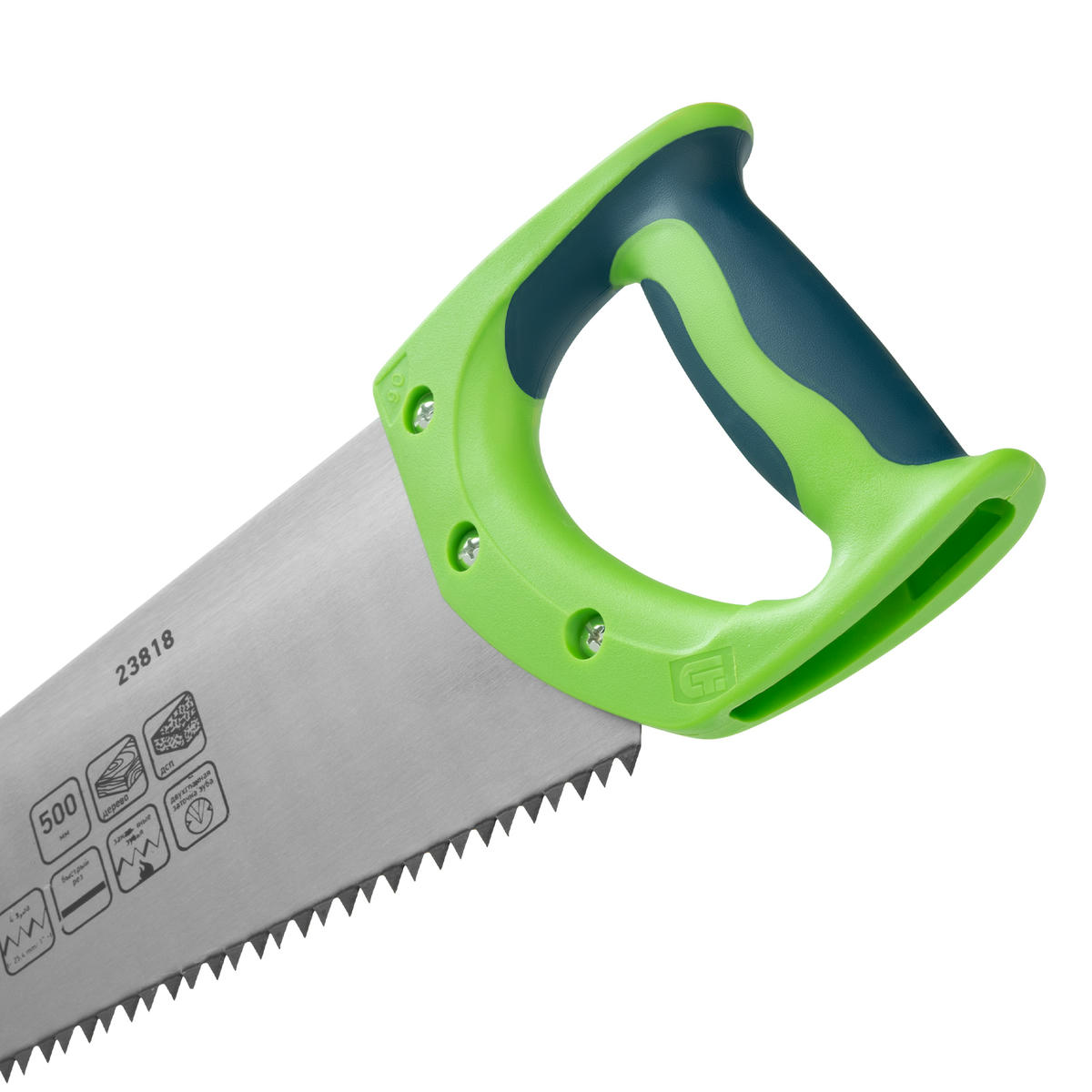 Ножовка по дереву "Зубец" 500мм, шаг зуба 7мм, зуб 2D, калёный зуб, 2-х комп. рукоятка СИБРТЕХ preview 4