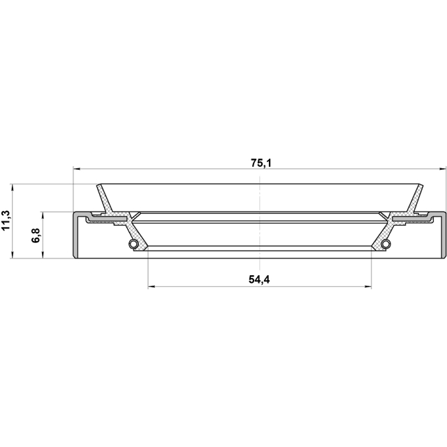 САЛЬНИК СТУПИЧНЫЙ ЗАДНИЙ 56X75X6.8X11.3 TOYOTA CALDINA 1992-2002 preview 2