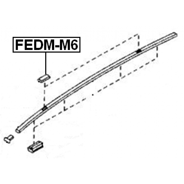 Заглушка молдинга FEBEST FEDM-M6 preview 2