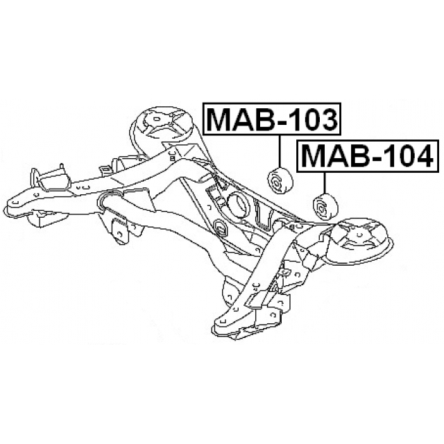 Сайлентблок FEBEST MAB-104 preview 2