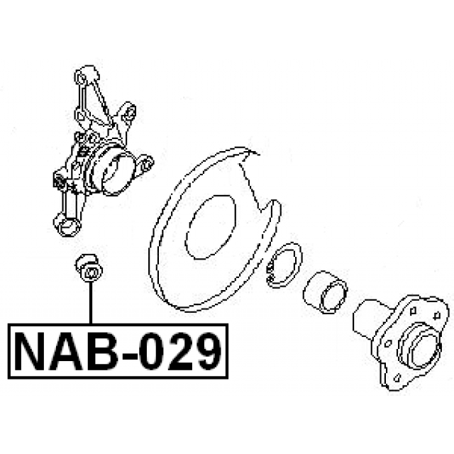 Сайлентблок задней подвески FEBEST NAB-029 preview 2 Сайлентблок задней подвески FEBEST NAB-029 preview 2
