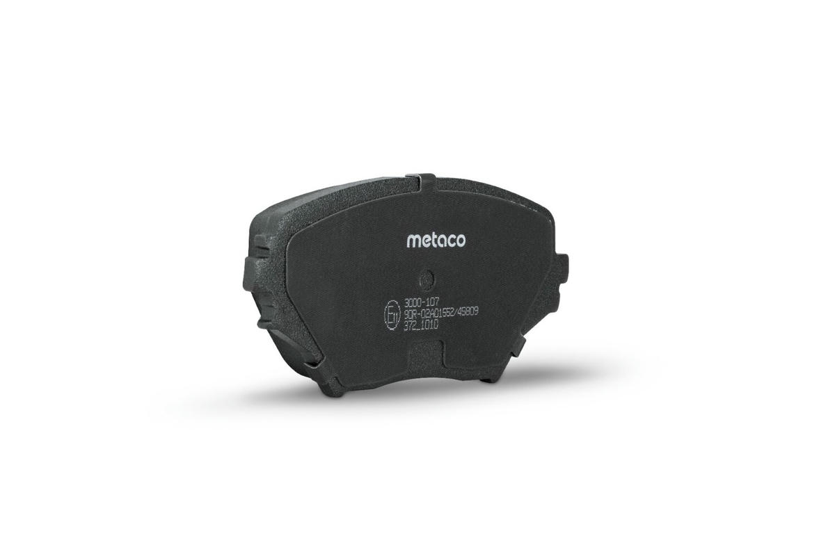 Колодки тормозные передние к-кт metaco 3000-107 preview 2