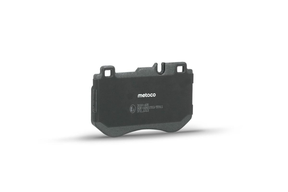 Колодки тормозные передние к-кт metaco 3000-435 preview 2