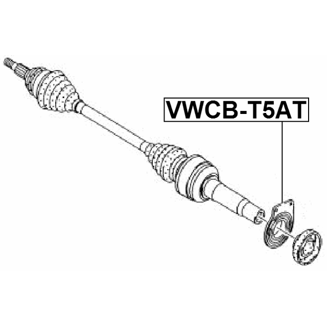Подшипник подвесной FEBEST VWCB-T5AT preview 2